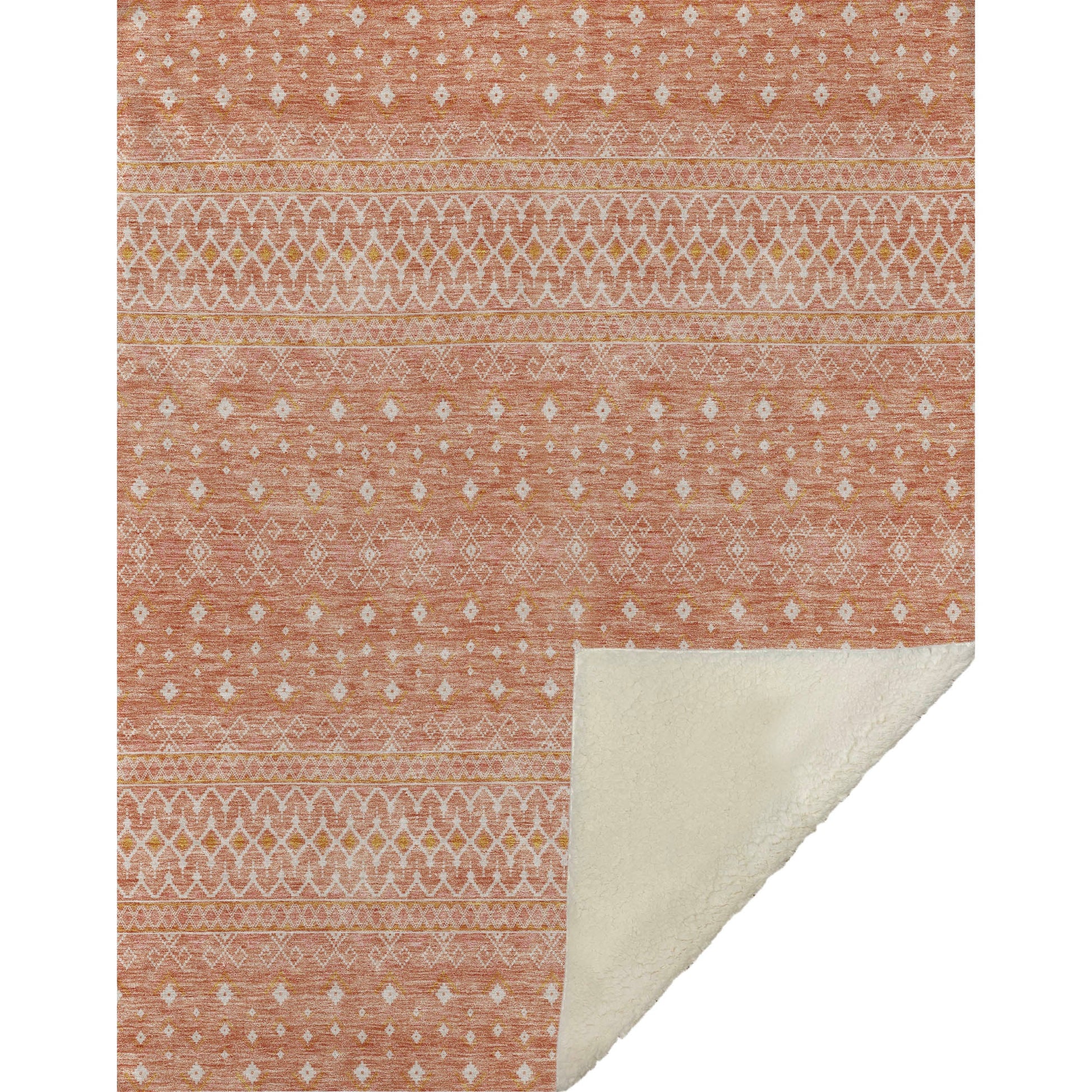 Addison Rugs Boho Salmon Washable Indoor-Outdoor Rug
