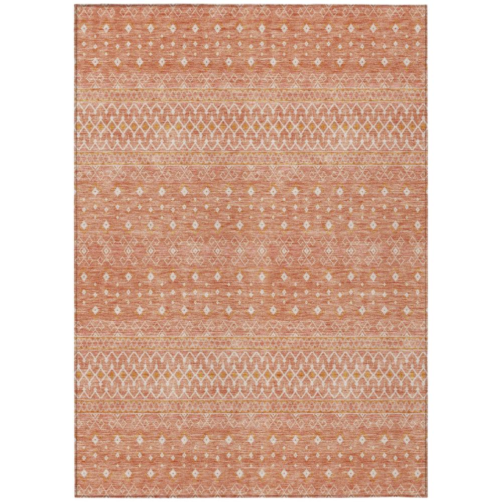 Addison Rugs Boho Salmon Washable Indoor-Outdoor Rug