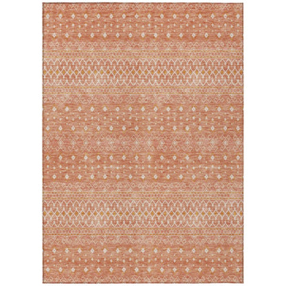 Addison Rugs Boho Salmon Washable Indoor-Outdoor Rug