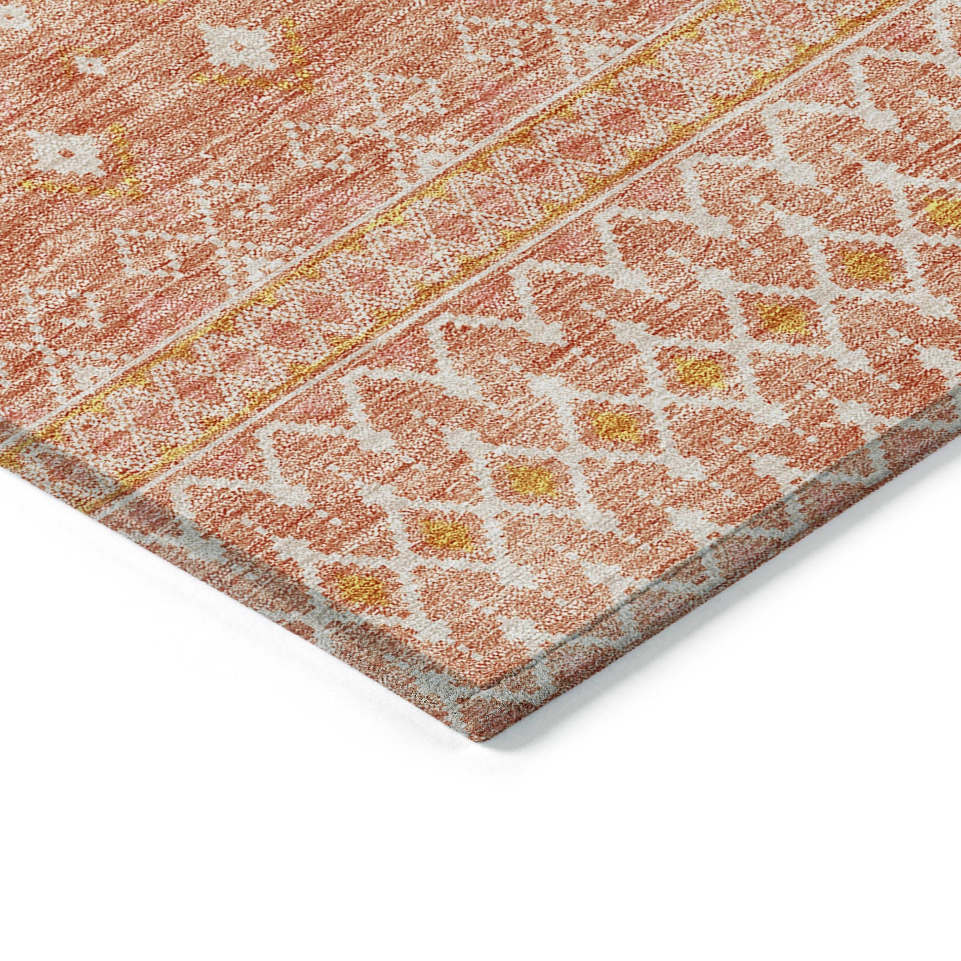 Addison Rugs Boho Salmon Washable Indoor-Outdoor Rug