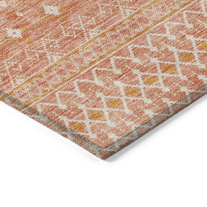 Addison Rugs Boho Salmon Washable Indoor-Outdoor Rug