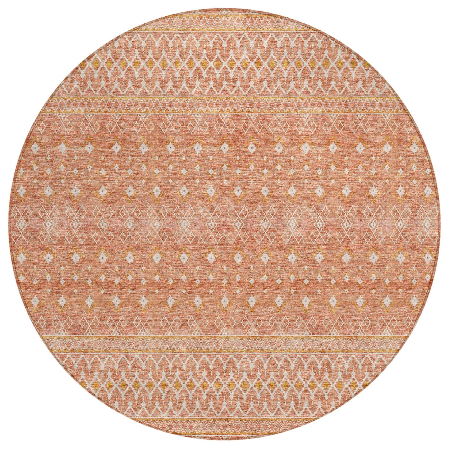 Addison Rugs Boho Salmon Washable Indoor-Outdoor Rug