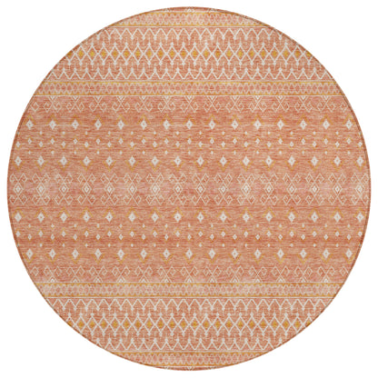 Addison Rugs Boho Salmon Washable Indoor-Outdoor Rug