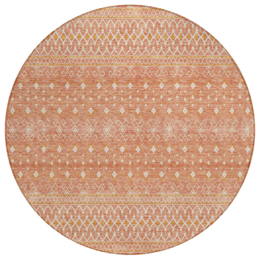 Addison Rugs Boho Salmon Washable Indoor-Outdoor Rug
