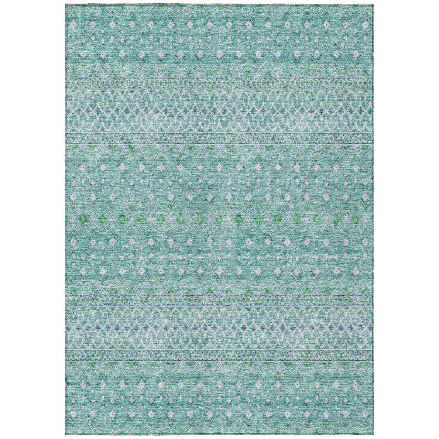 Addison Rugs Boho Teal Washable Indoor-Outdoor Rug