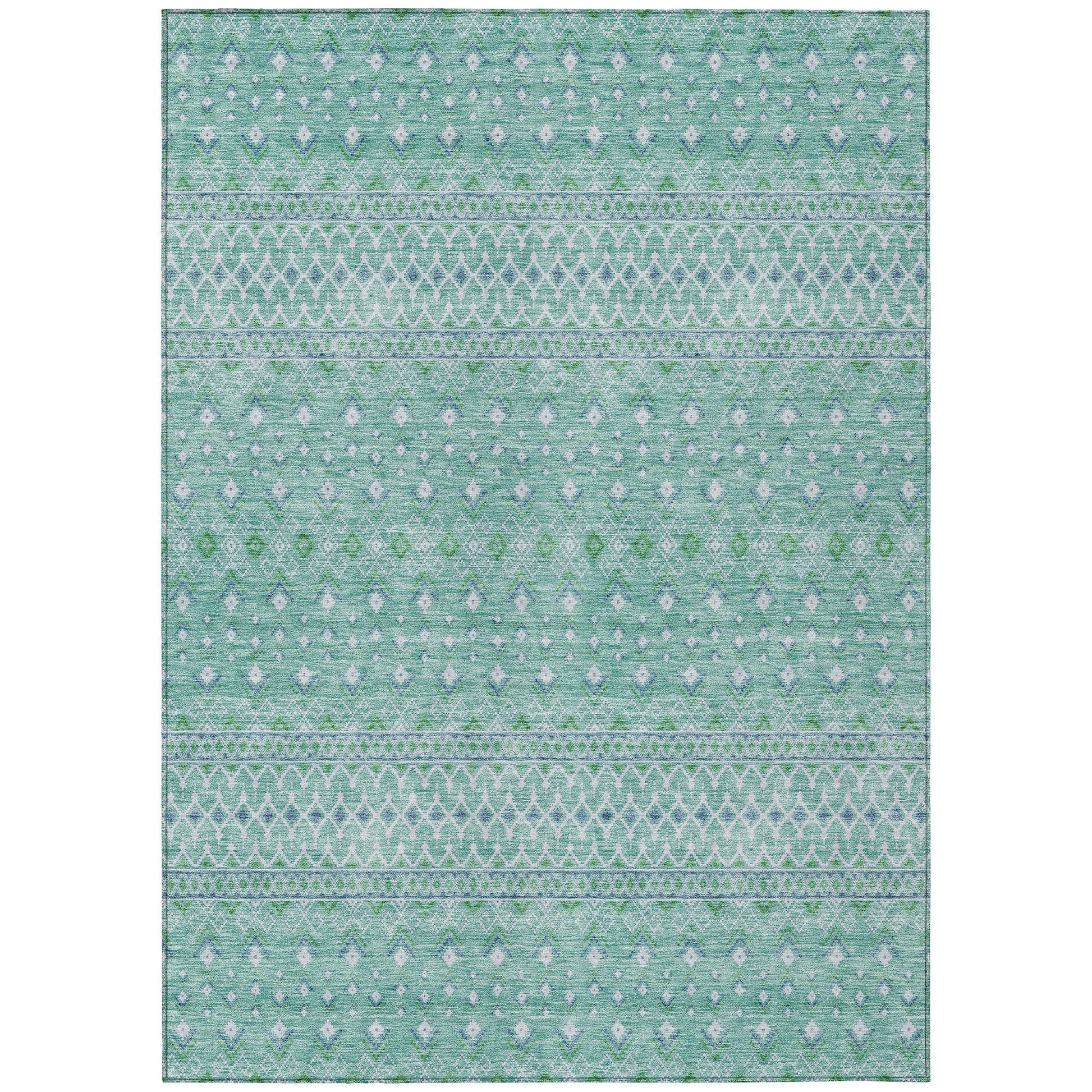 Addison Rugs Boho Teal Washable Indoor-Outdoor Rug