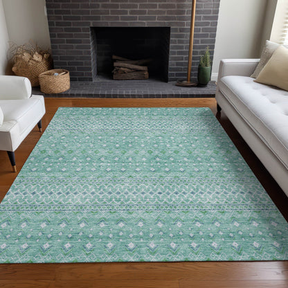 Addison Rugs Boho Teal Washable Indoor-Outdoor Rug