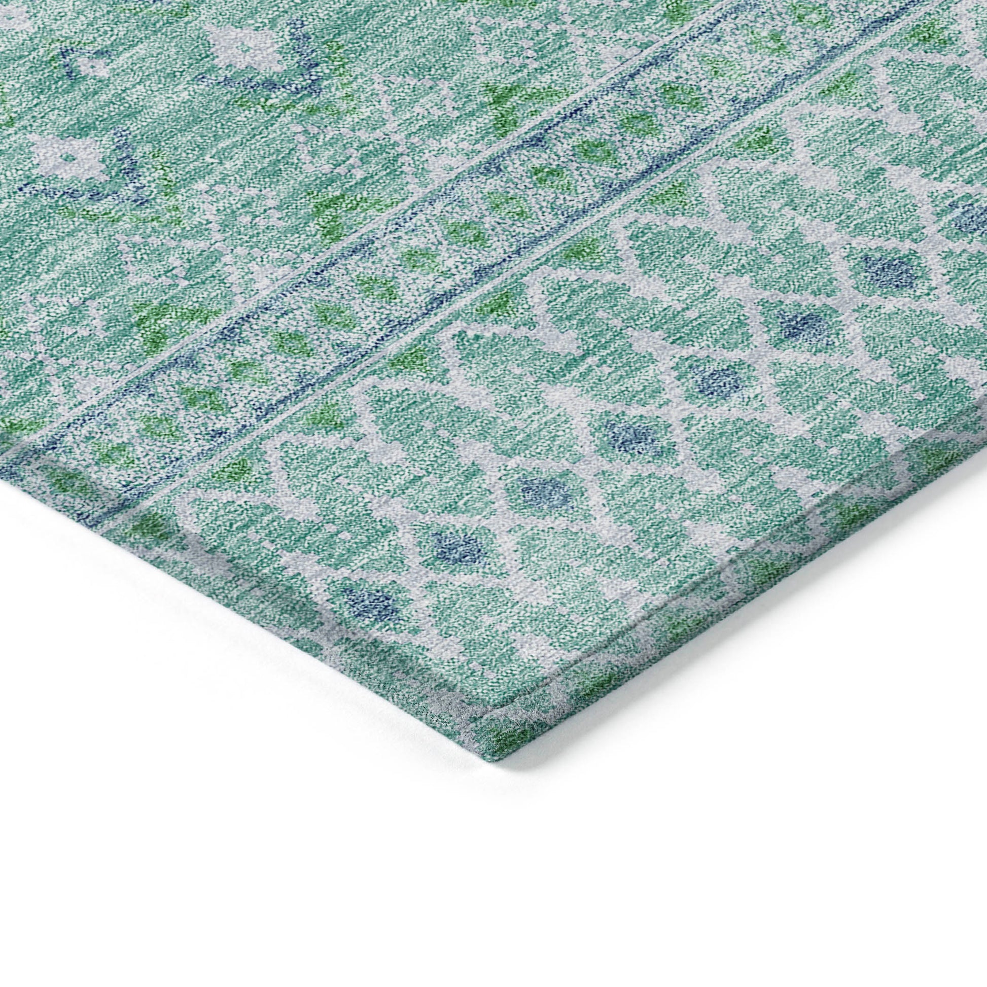 Addison Rugs Boho Teal Washable Indoor-Outdoor Rug