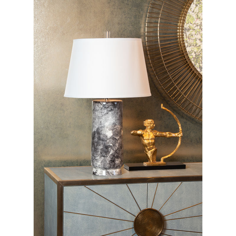 Wildwood Bolle Marble Made Grey Table Lamp