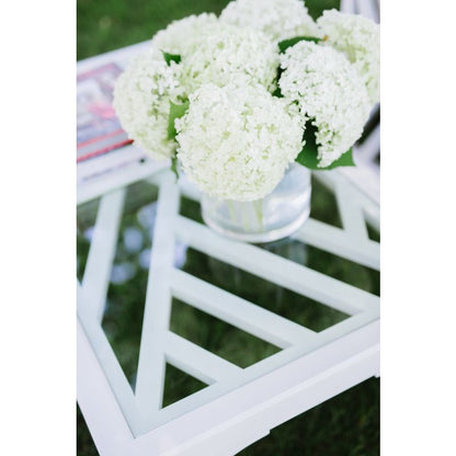 Bolton White Painted Wooden Game Table-Side Tables-Chelsea House-LOOMLAN