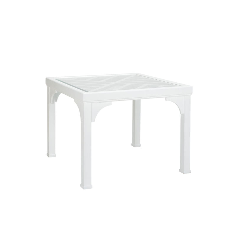 Bolton White Painted Wooden Game Table-Side Tables-Chelsea House-LOOMLAN