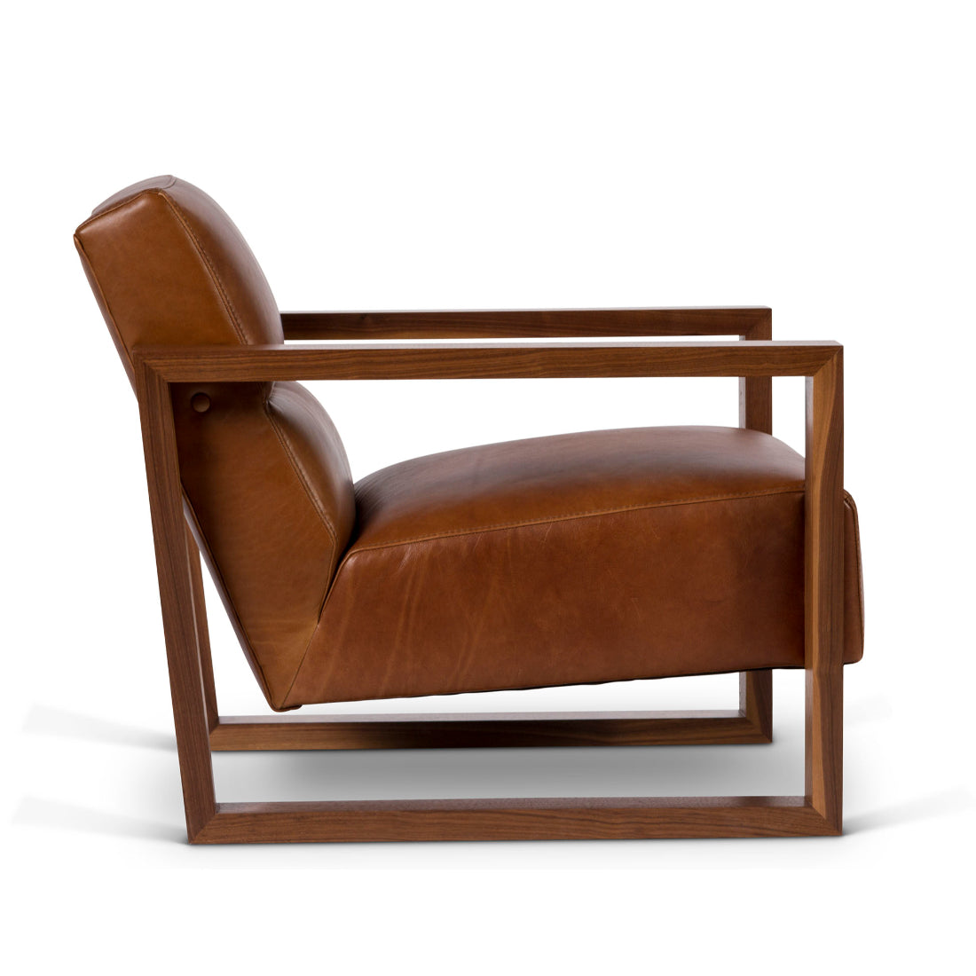 Bond Gentleman's Leather Club Chair-Accent Chairs-One For Victory-LOOMLAN