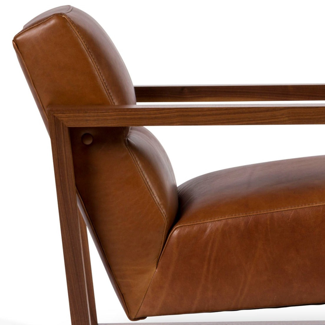 Bond Gentleman's Leather Club Chair-Accent Chairs-One For Victory-LOOMLAN