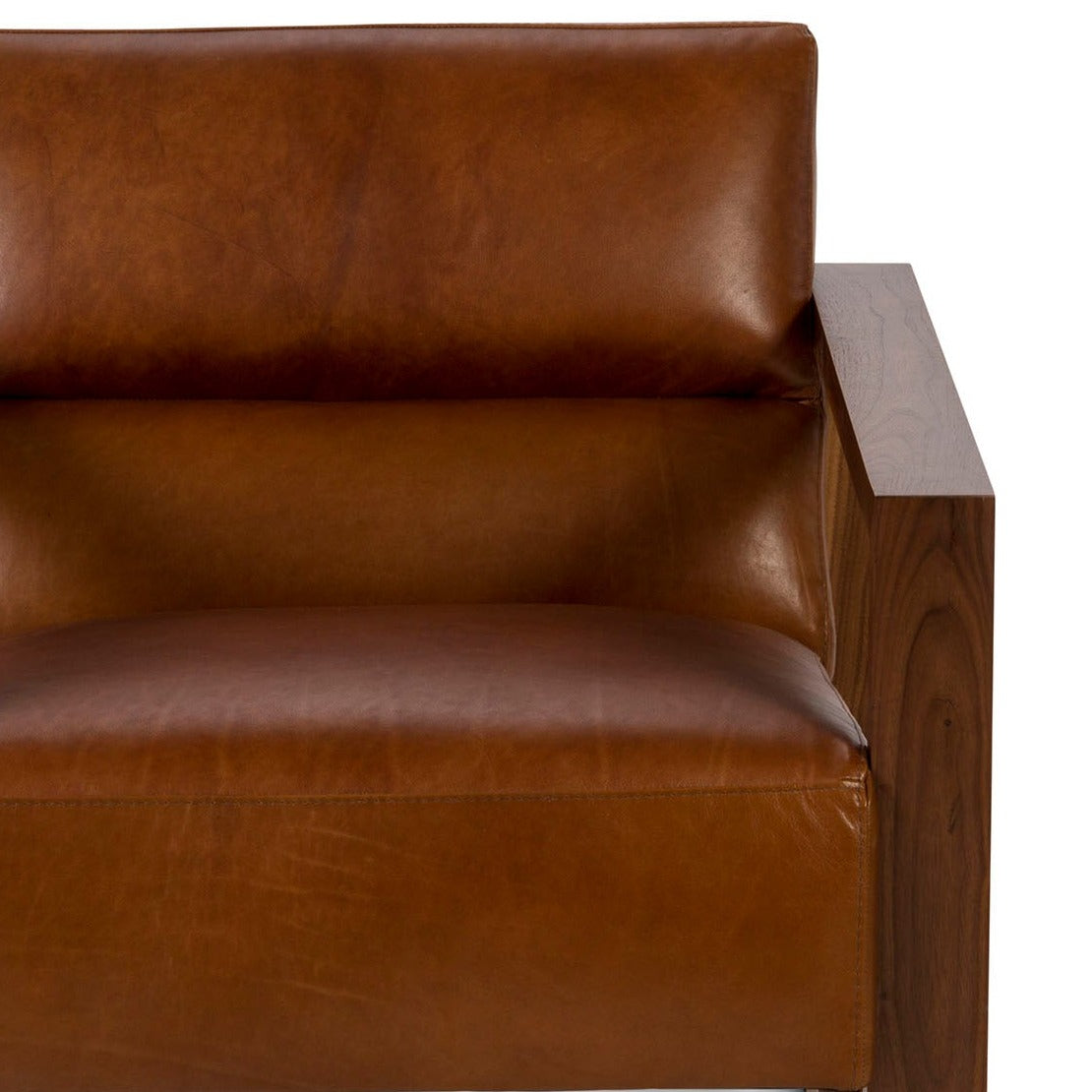 Bond Gentleman's Leather Club Chair-Accent Chairs-One For Victory-LOOMLAN