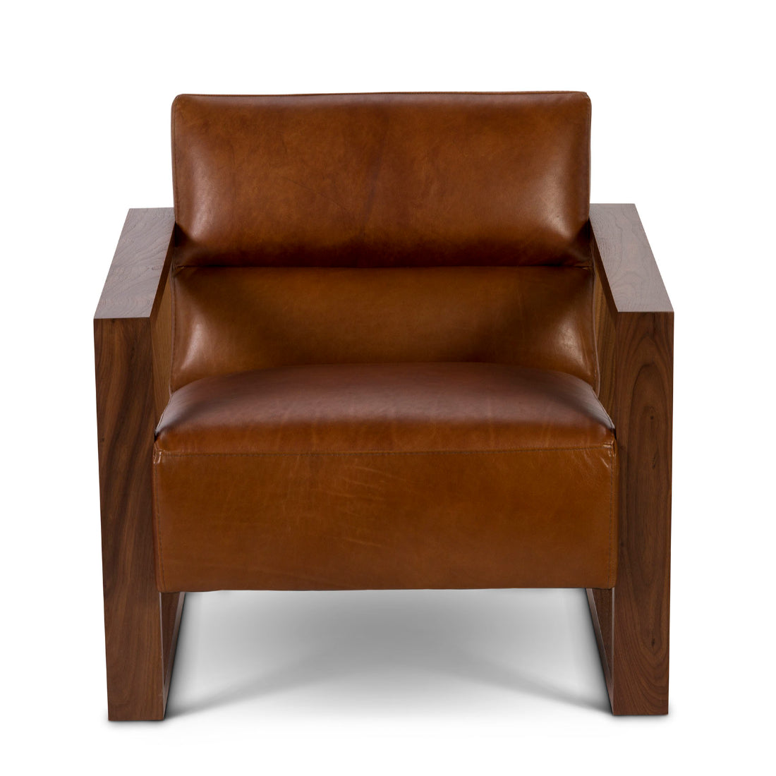 Bond Gentleman's Leather Club Chair-Accent Chairs-One For Victory-LOOMLAN