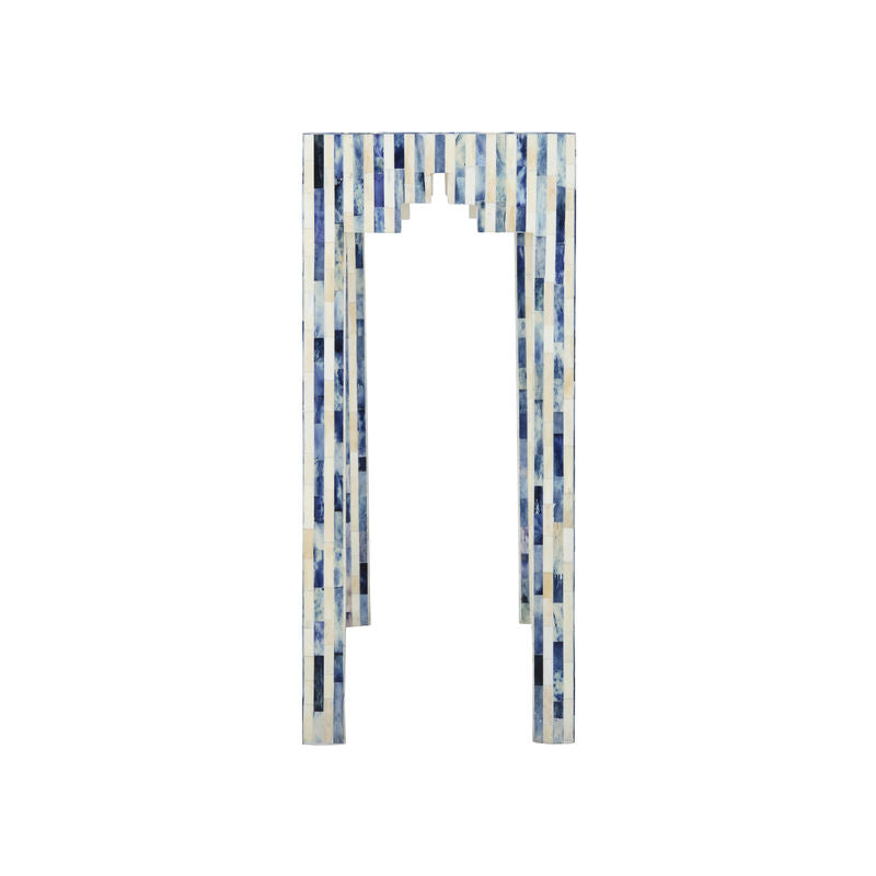 Chelsea House Bone Inlay Made Blue Console Table