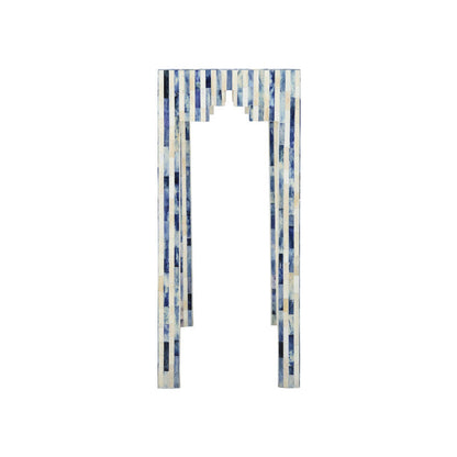 Chelsea House Bone Inlay Made Blue Console Table