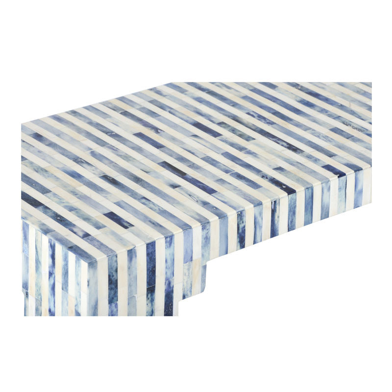 Chelsea House Bone Inlay Made Blue Console Table