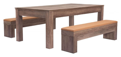 Zuo Modern Bonker Faux Leather Storage Dining Bench 2PC
