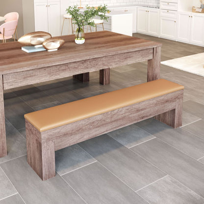 Zuo Modern Bonker Faux Leather Storage Dining Bench 2PC