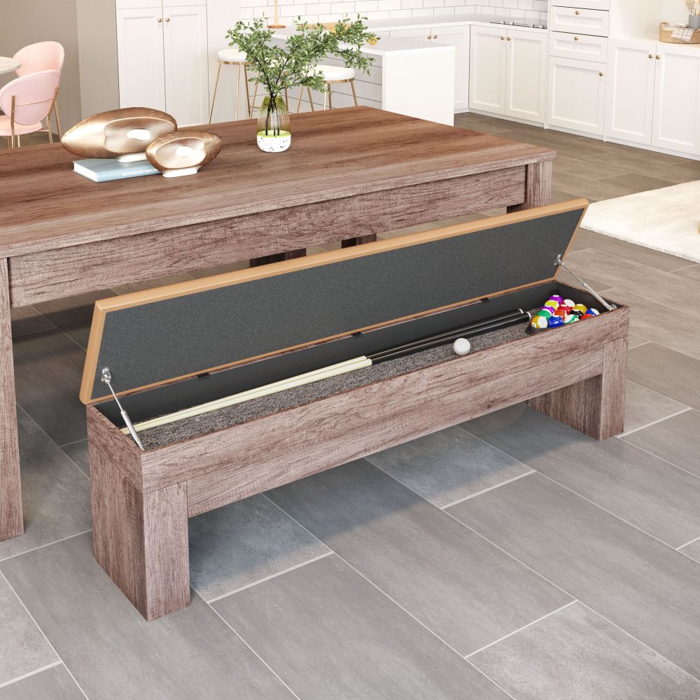 Zuo Modern Bonker Faux Leather Storage Dining Bench 2PC