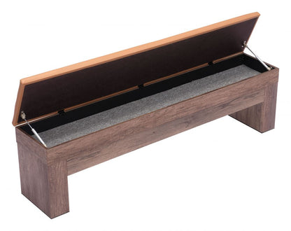 Zuo Modern Bonker Faux Leather Storage Dining Bench 2PC