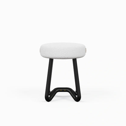 Solid Wood Upholstered Modern Stool