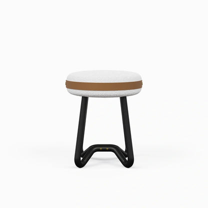 Solid Wood Upholstered Modern Stool