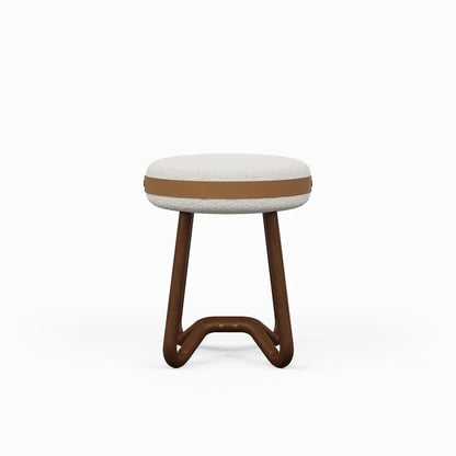 Solid Wood Upholstered Modern Stool