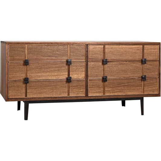 Noir Bourgeois Wood and Steel Sideboard