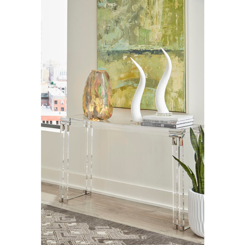 Wildwood Bowen Acrylic Framed Clear Console Table