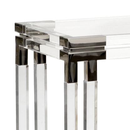 Wildwood Bowen Acrylic Framed Clear Console Table