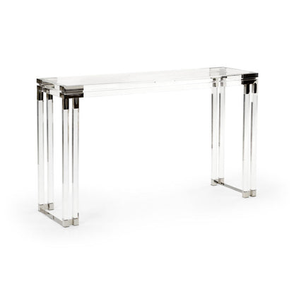Wildwood Bowen Acrylic Framed Clear Console Table