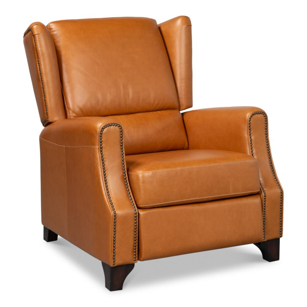 Bradford Brown Leather Recliner