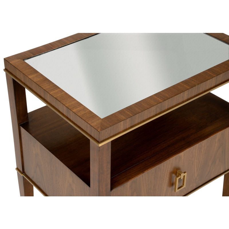 Wildwood Brady Wooden Rectangular Bedside Table