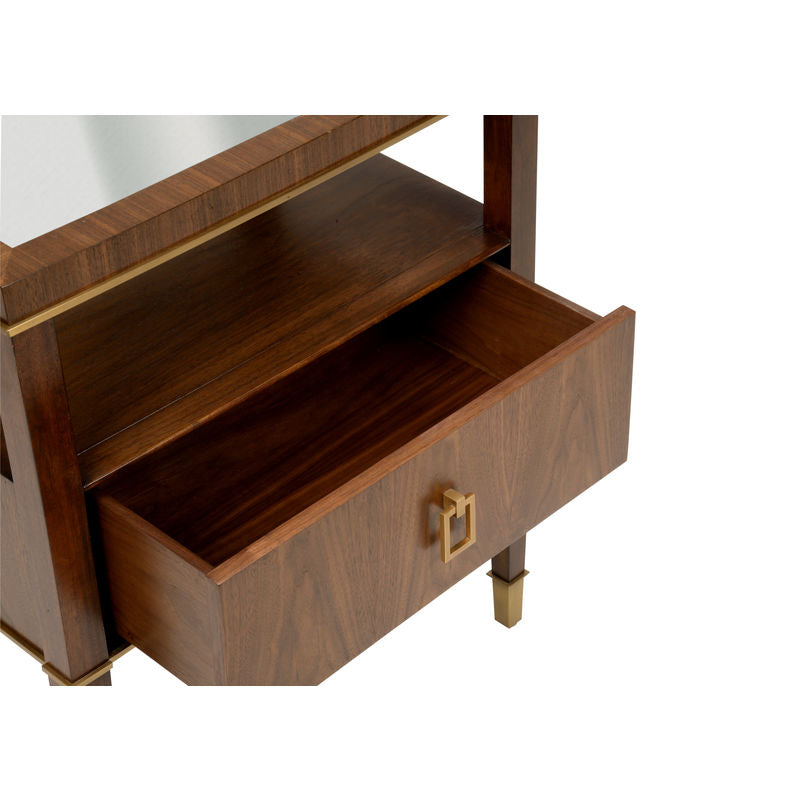 Wildwood Brady Wooden Rectangular Bedside Table