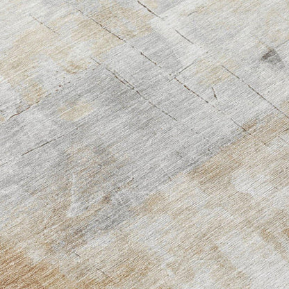 LOOMLAN Rugs Braeain Ivory Washable Indoor-Outdoor Rug