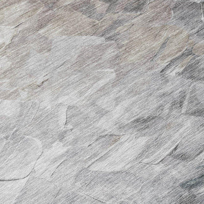 LOOMLAN Rugs Braearis Brown Washable Indoor-Outdoor Rug