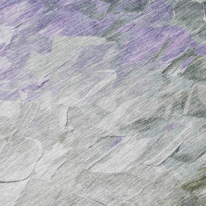 LOOMLAN Rugs Braearis Lavender Washable Indoor-Outdoor Rug