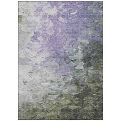 LOOMLAN Rugs Braearis Lavender Washable Indoor-Outdoor Rug