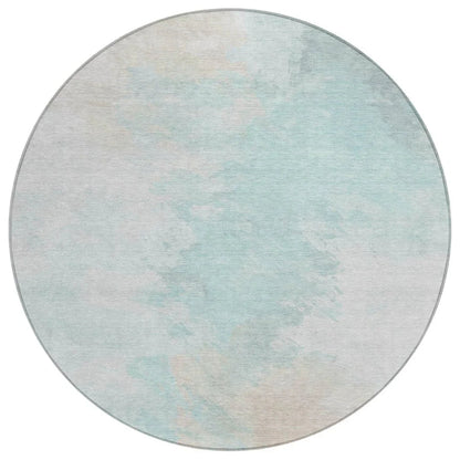 LOOMLAN Rugs Braeas Seafoam Washable Indoor-Outdoor Rug