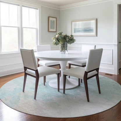 LOOMLAN Rugs Braeas Seafoam Washable Indoor-Outdoor Rug