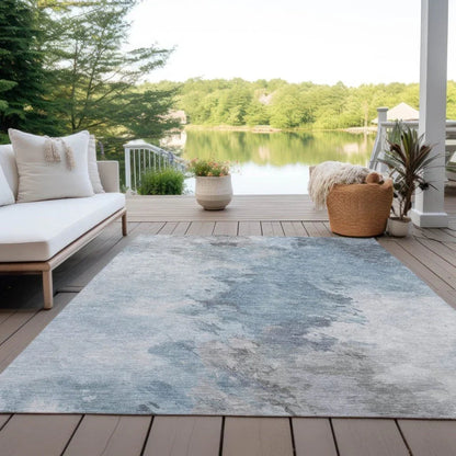 LOOMLAN Rugs Braeas Sky Washable Indoor-Outdoor Rug