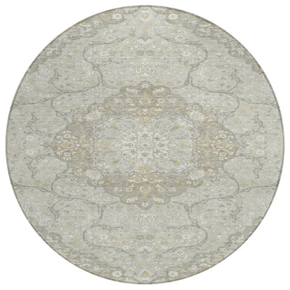 LOOMLAN Rugs Braeor Brown Washable Indoor-Outdoor Rug