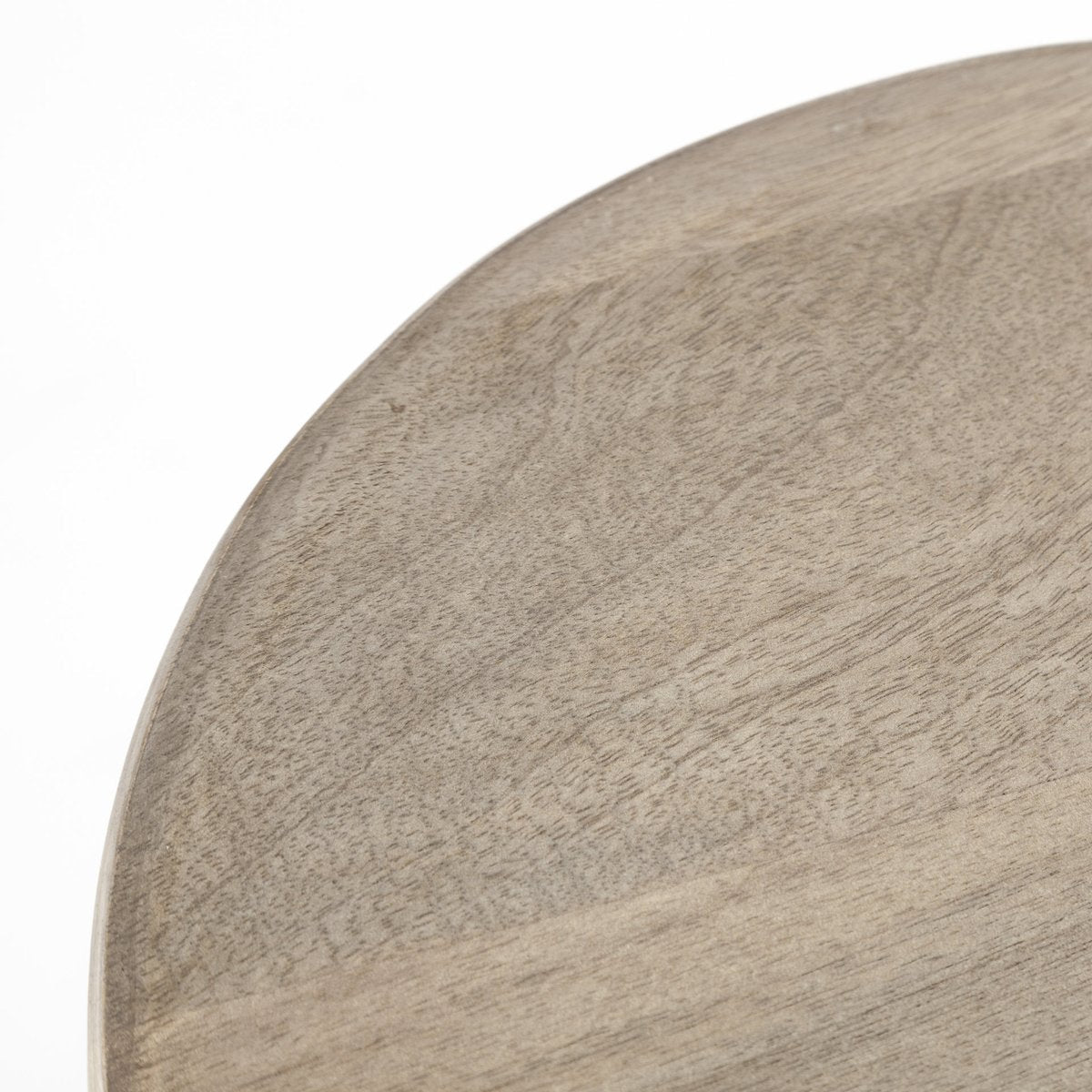 Mercana Brahma 26"H White Washed Wood Stool