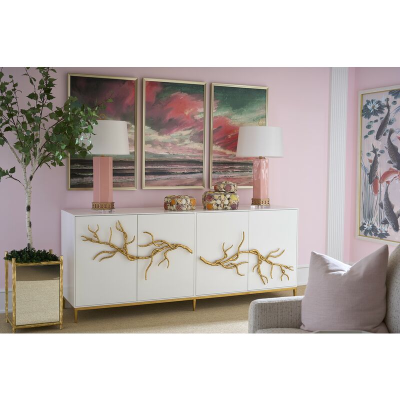 Chelsea House Branch Wooden White Sideboard