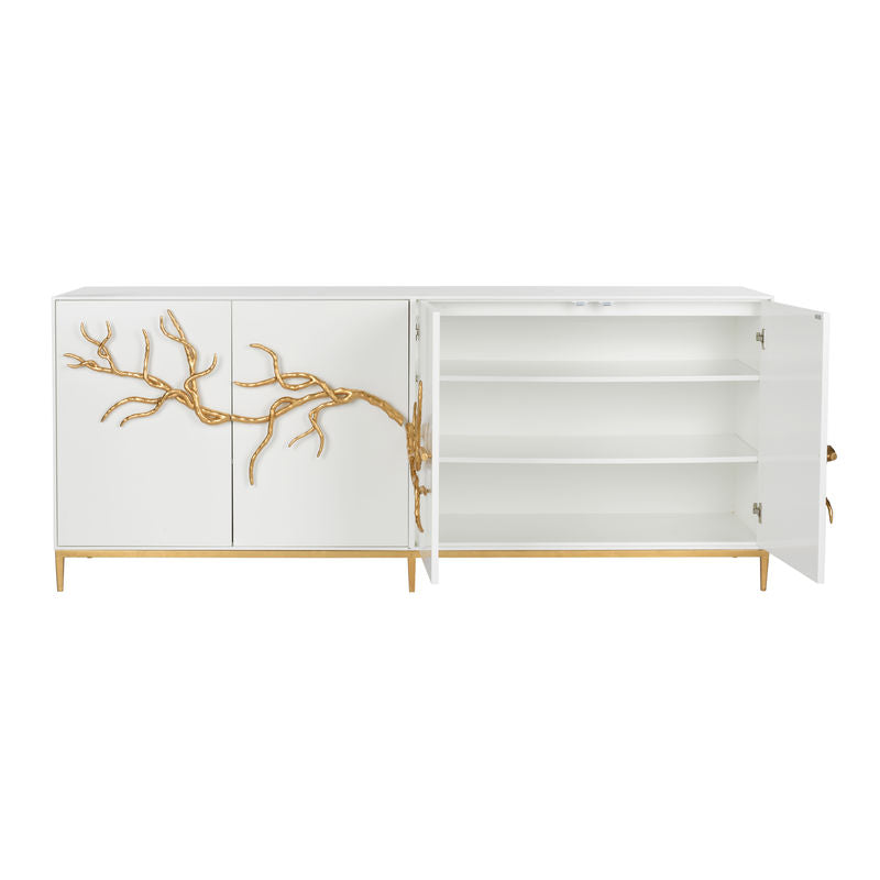 Chelsea House Branch Wooden White Sideboard