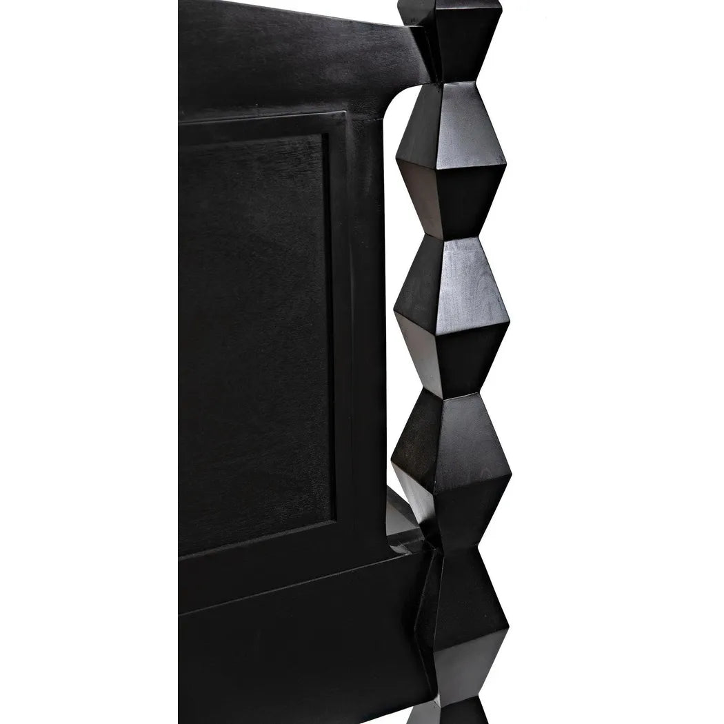 Noir Brancusi Black Wooden Bed Frame