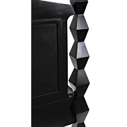 Noir Brancusi Black Wooden Bed Frame