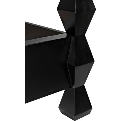 Noir Brancusi Black Wooden Bed Frame